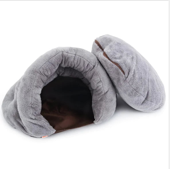 Fleece Pet Bed for Dogs and Cats, Washable & Cozy