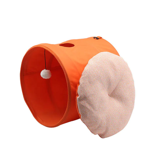 Oxford Cloth Cylinder Pet Kennel for Cats and Dogs